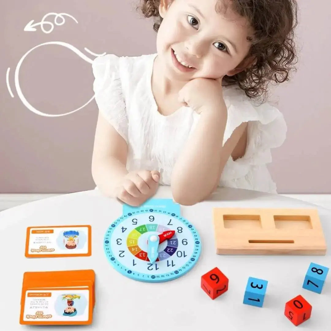 Horloge Montessori Interactive - Alarm Clock Toy