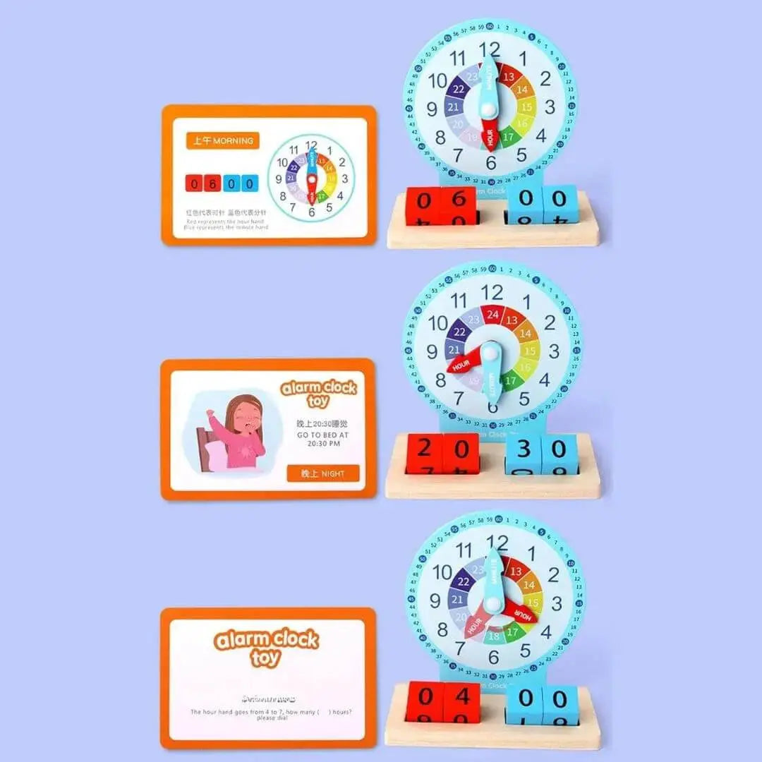 Horloge Montessori Interactive - Alarm Clock Toy