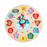 Horloge Montessori en Bois - Bébé Pingouin