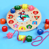 Horloge Montessori en Bois - Bébé Pingouin