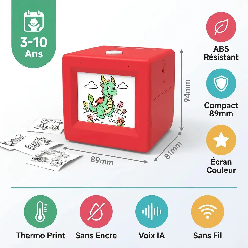 Inkless Kids’ Thermal Printer – Voice Control