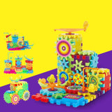 EcoPlay Motorized Gear Works Building Set (Kit d'Ingénierie STEM)