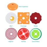 Jeu Montessori Burger bois primaire - EduPlay