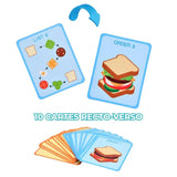 Jeu Montessori Burger bois primaire - EduPlay