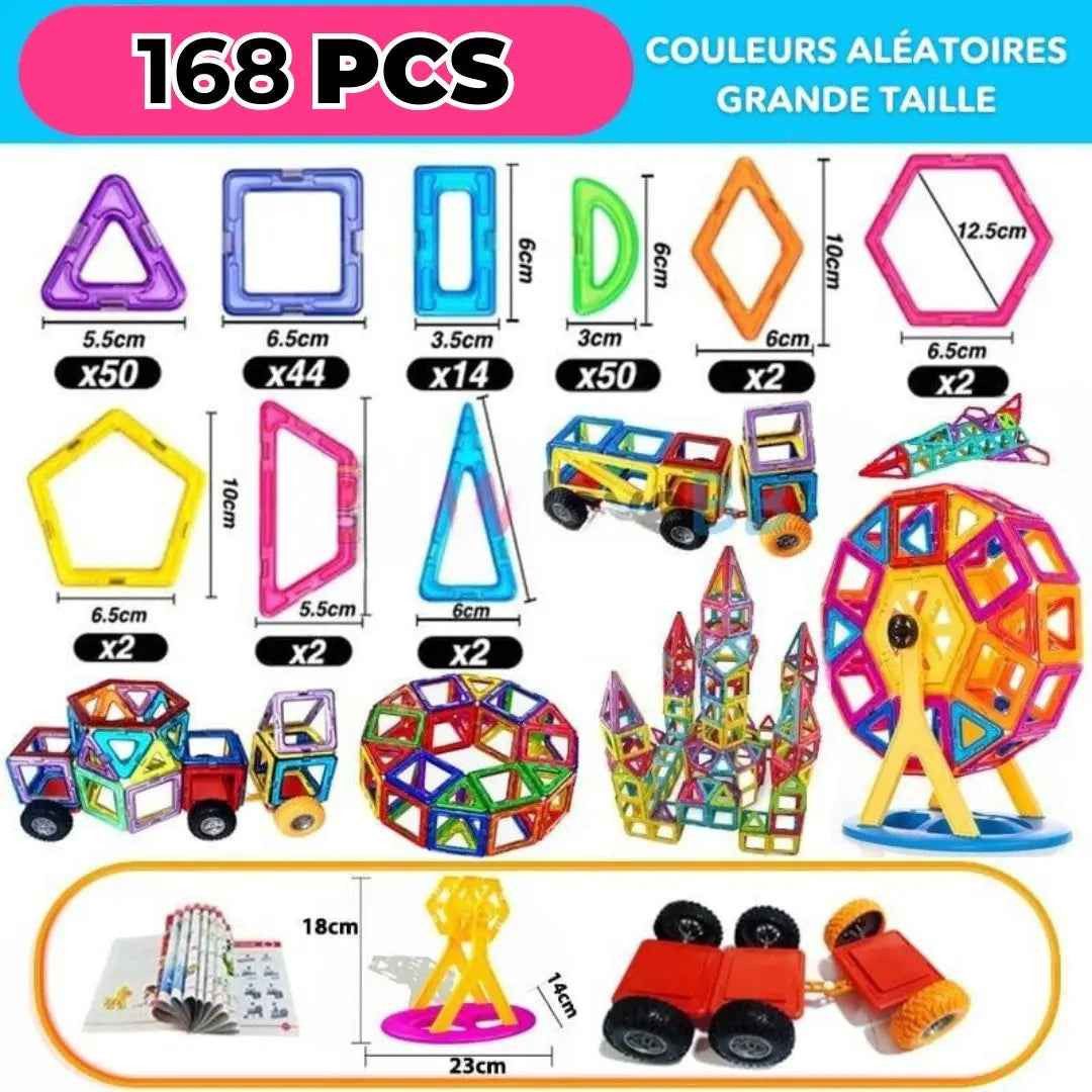 Jeu aimanté Montessori - MagneticTiles