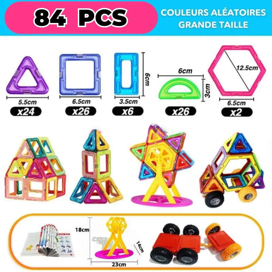 Jeu aimanté Montessori - MagneticTiles