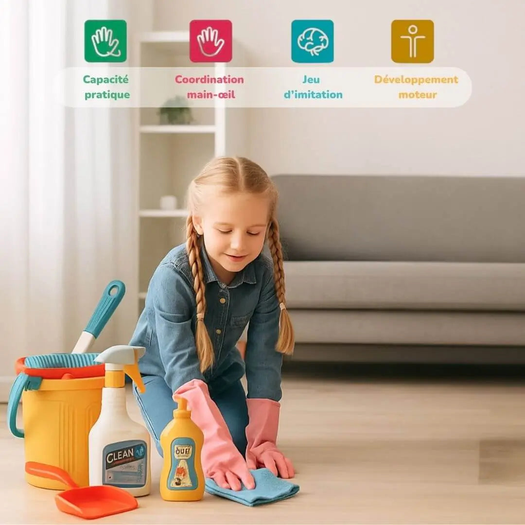 Jeu d’imitation ménage enfant – CleanTime