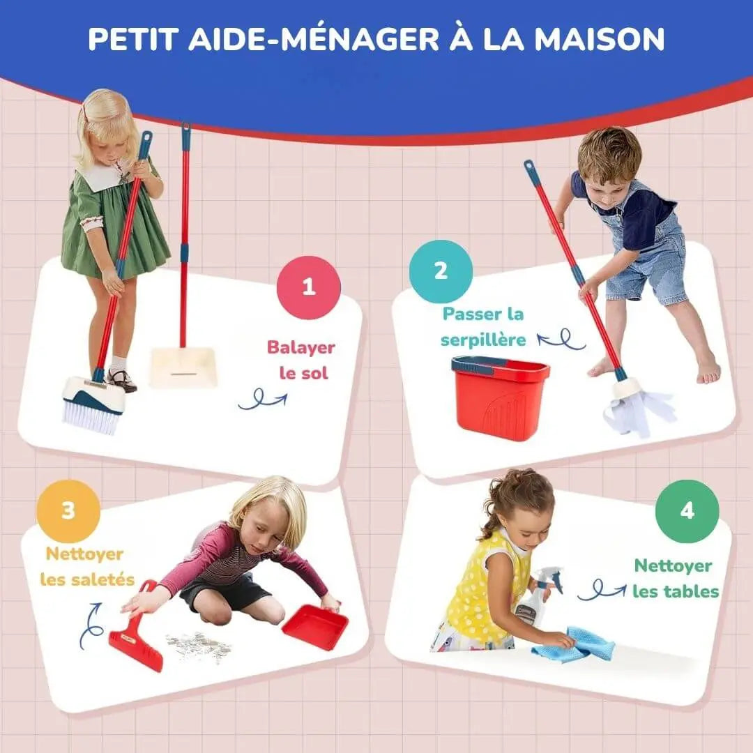 Jeu d’imitation ménage enfant – CleanTime