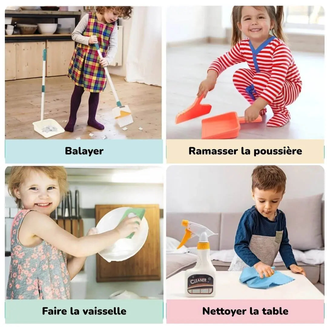 Jeu d’imitation ménage enfant – CleanTime