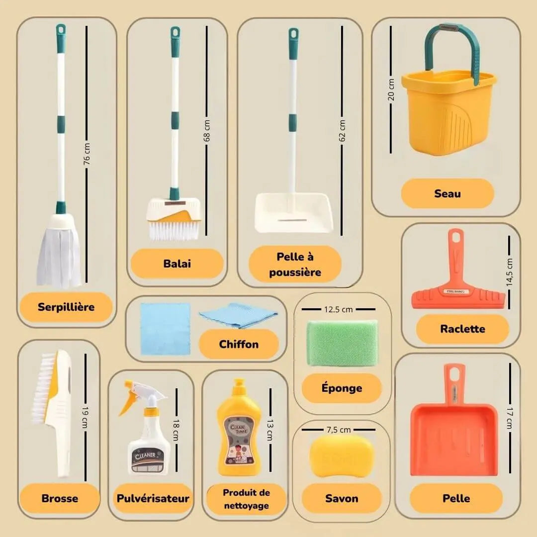 Jeu d’imitation ménage enfant – CleanTime