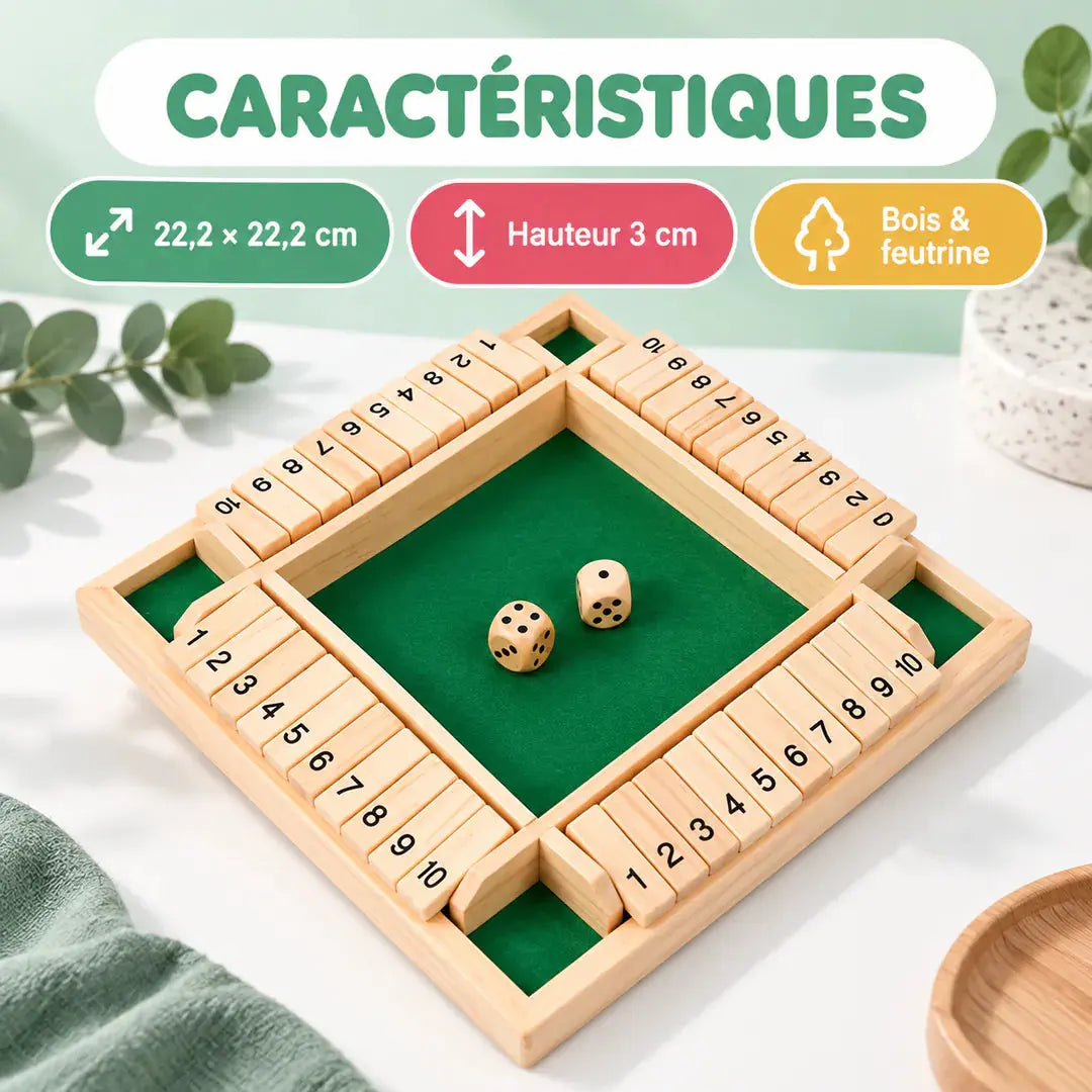 Jeu de Calcul en Bois "Le Chiffre Magique" - Dès 4 Ans