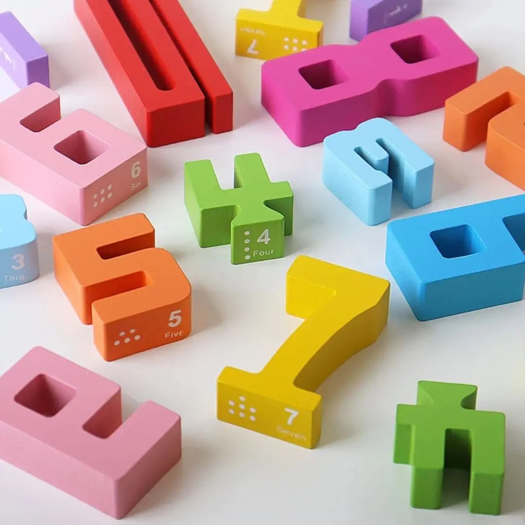 Jeu de Construction en Bois Montessori – Building Blocks