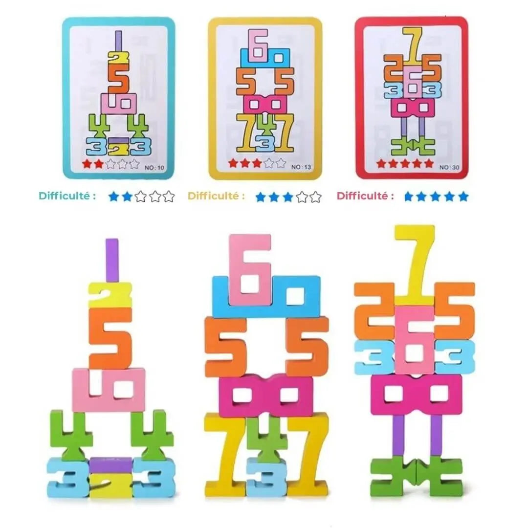 Jeu de Construction en Bois Montessori – Building Blocks