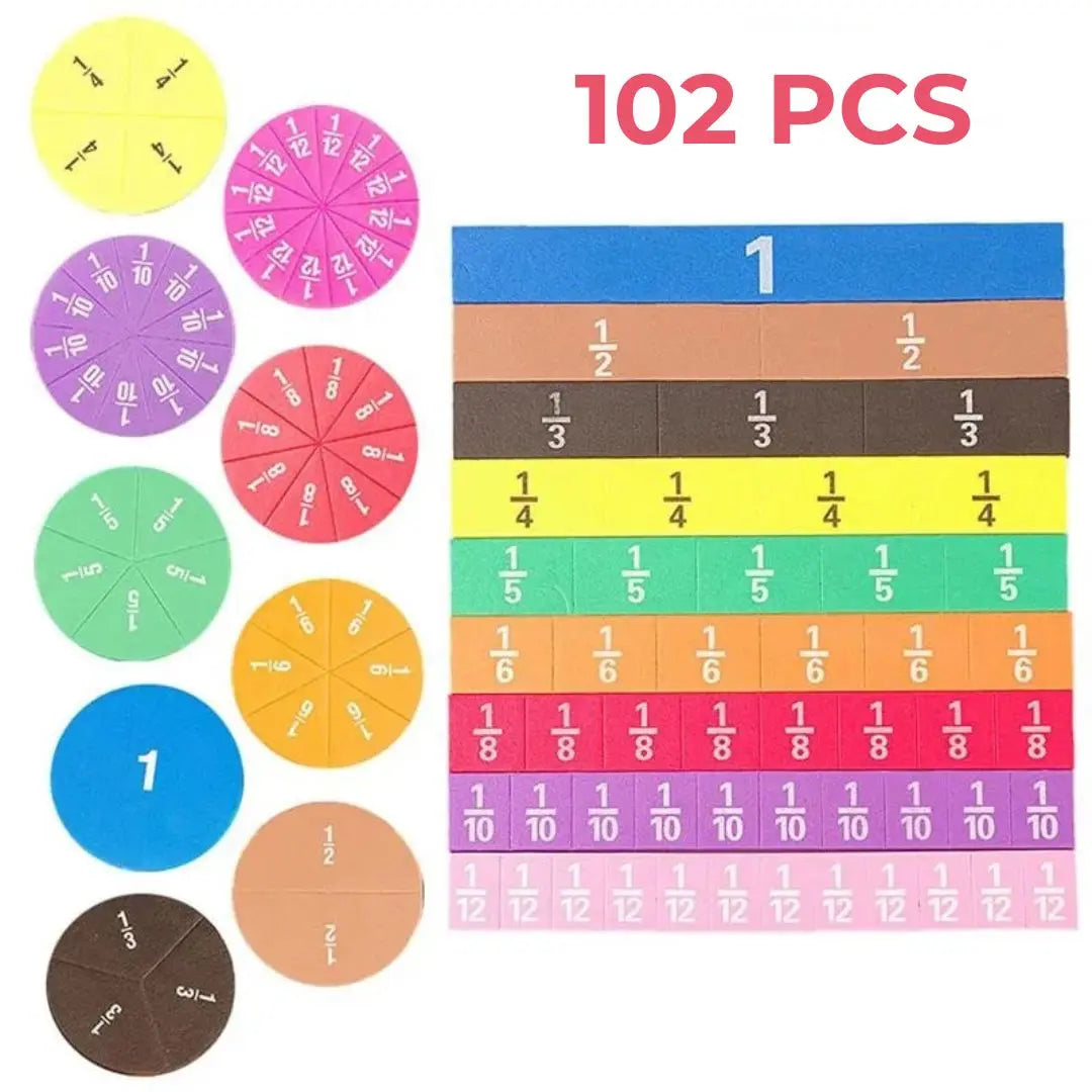 Jeu de Fractions Interactif Montessori - FractionMaster