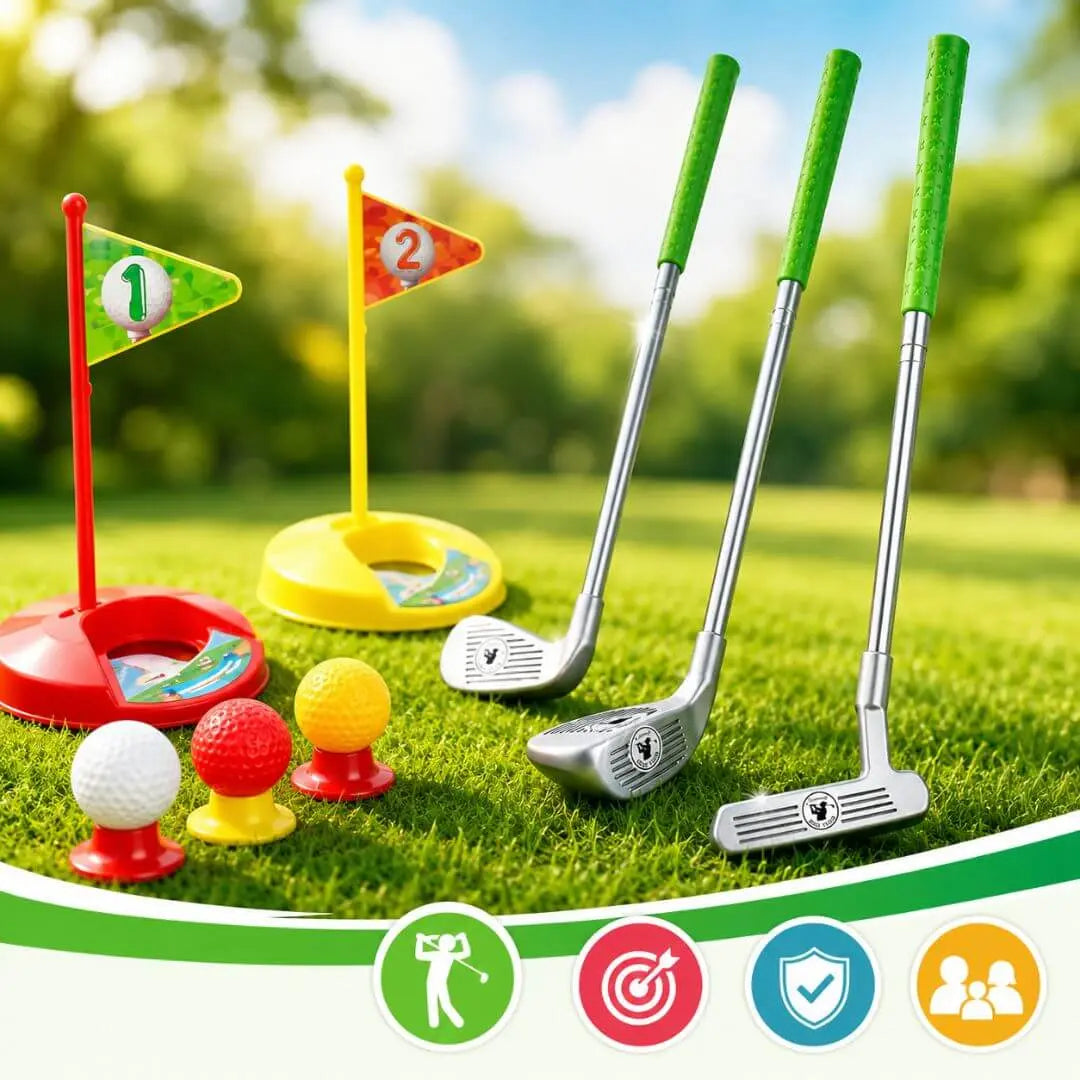 Jeu de Golf Enfant – Set 10 Pièces Jardin