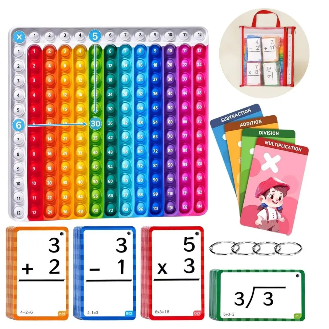 Jeu de Maths avec Cartes Flash & Tapis – PopPopMath