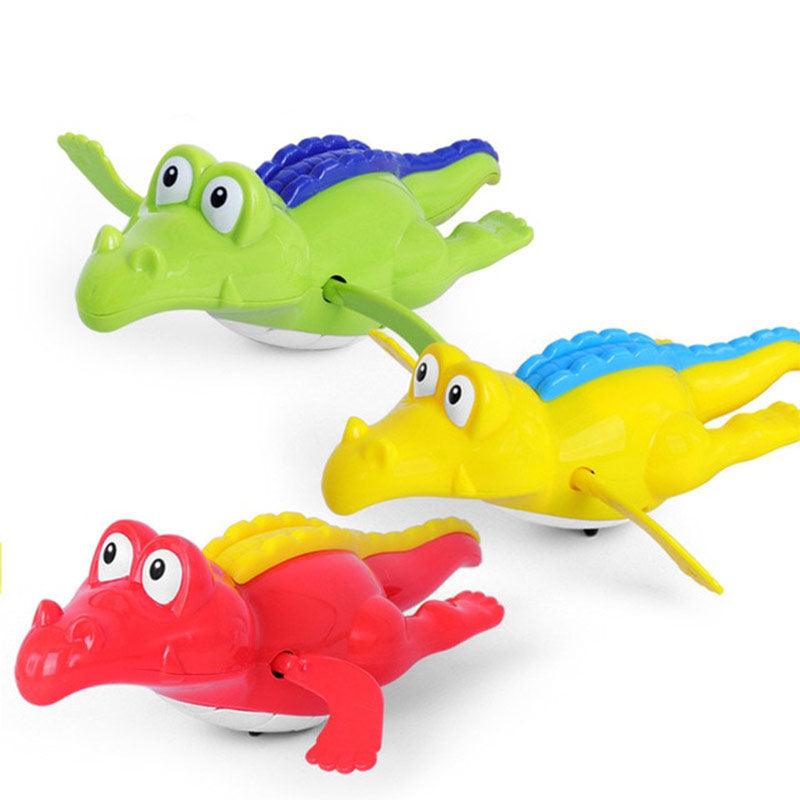 Jeu de bain en forme de crocodile pour bébé