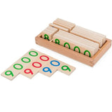 Jeu de cartes en bois Montessori 1-9000 - ChiffresEnBois