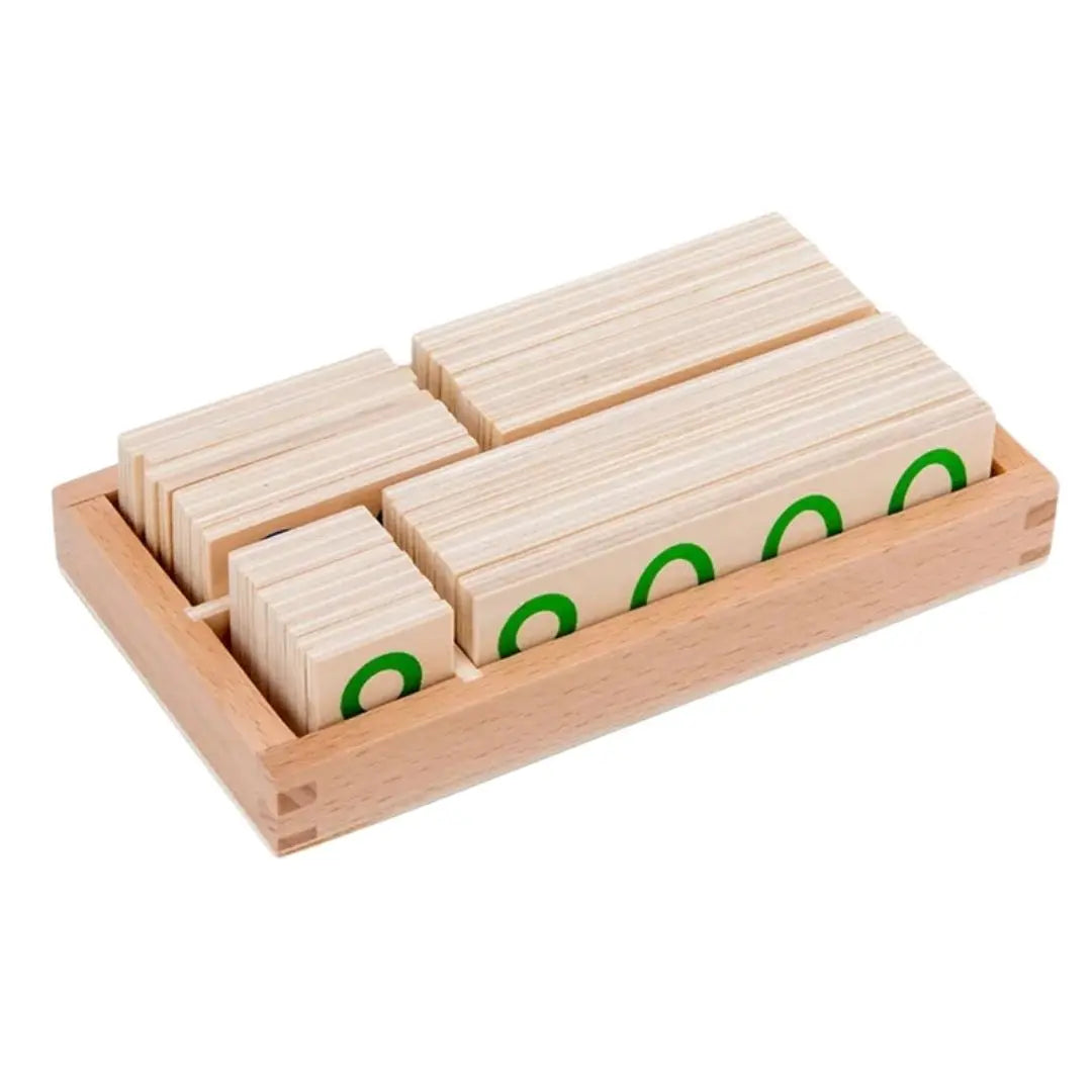 Jeu de cartes en bois Montessori 1-9000 - ChiffresEnBois