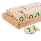 Jeu de cartes en bois Montessori 1-9000 - ChiffresEnBois