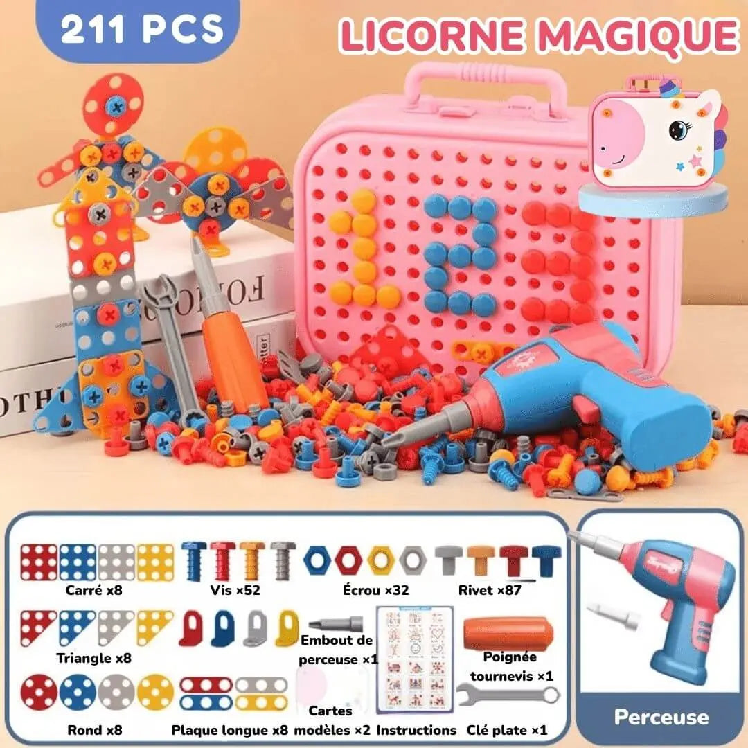 Jeu de construction avec perceuse – DrillBox