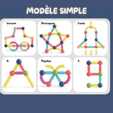 Jeu de construction magnétique - Magnetic Sticks