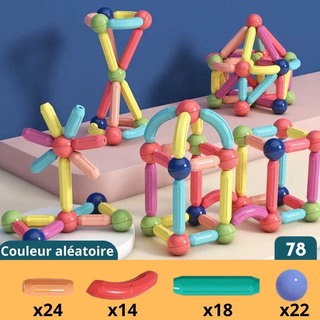Jeu de construction magnétique - Magnetic Sticks