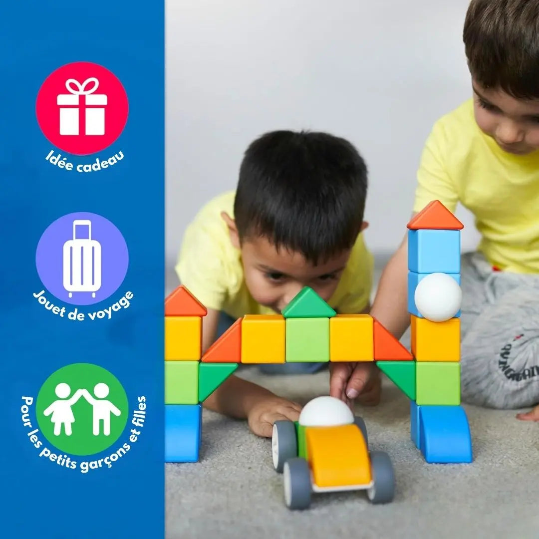 Jeu de construction magnétique rotatif 360° – Magnetic Blocks
