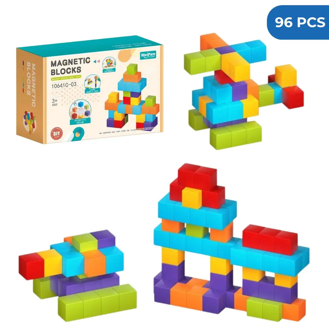 Jeu de construction magnétique rotatif 360° – Magnetic Blocks