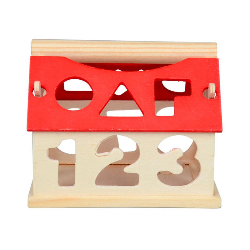 Jeu éducatif maison en bois