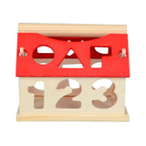 Jeu éducatif maison en bois