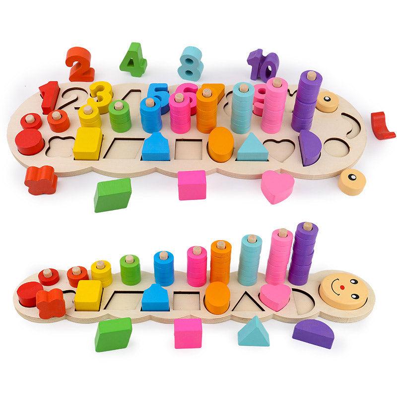 Jeu éducatif tableau logarithmique en bois