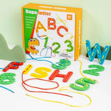 Jeu en bois Montessori - Rope Letter