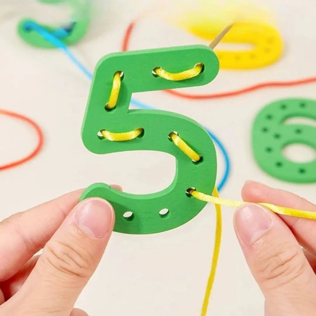 Jeu en bois Montessori - Rope Letter