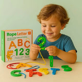 Jeu en bois Montessori - Rope Letter
