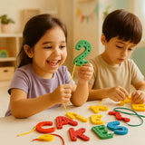 Jeu en bois Montessori - Rope Letter