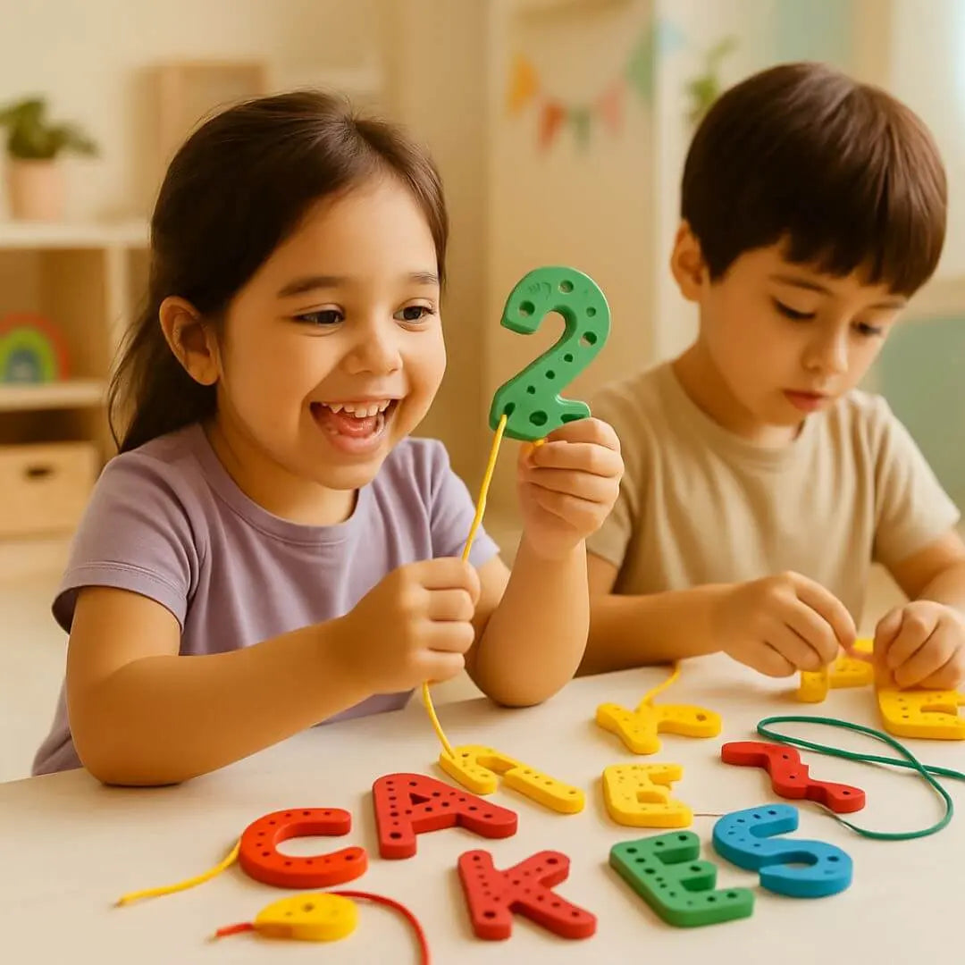 Jeu en bois Montessori - Rope Letter