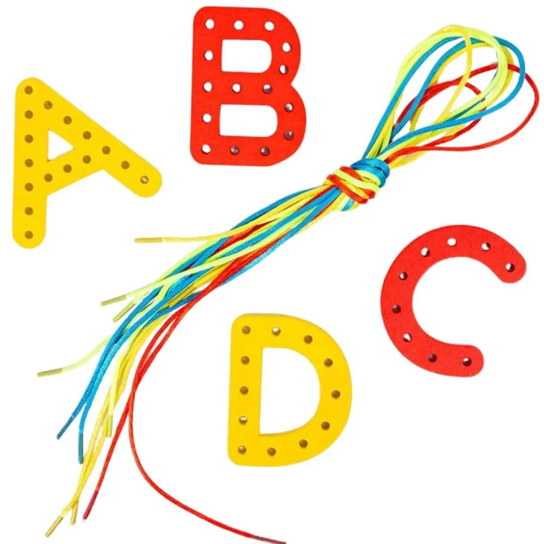 Jeu en bois Montessori - Rope Letter