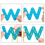 Jeu en bois Montessori - Rope Letter