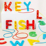 Jeu en bois Montessori - Rope Letter