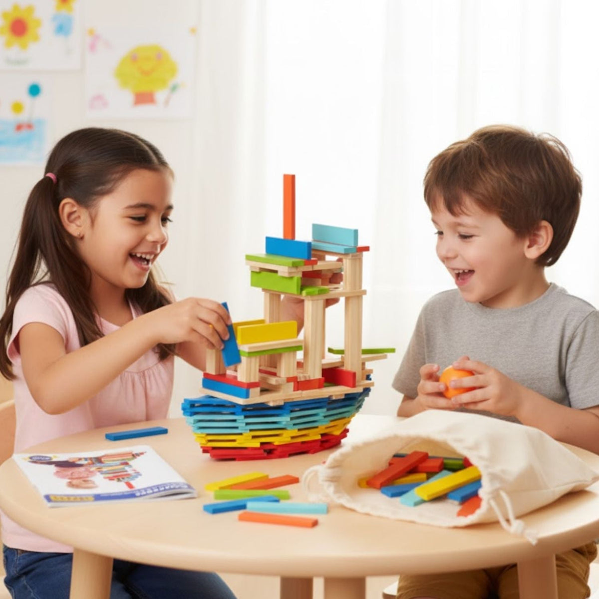 Jeu construction en bois
