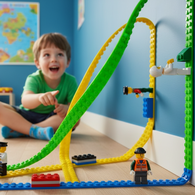 Jeu de construction baseplate adaptable | BuildFlex