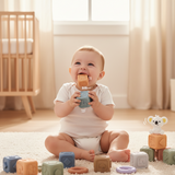 Jeu de construction sensoriel en silicone Montessori | SilicBuild
