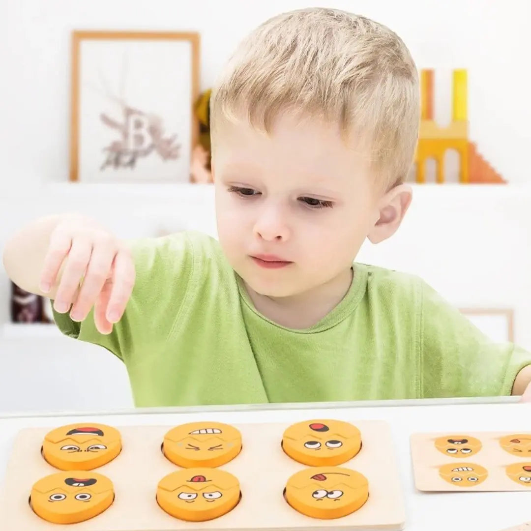 Jeux de Puzzle d'Émotions Montessori - EmotiFun