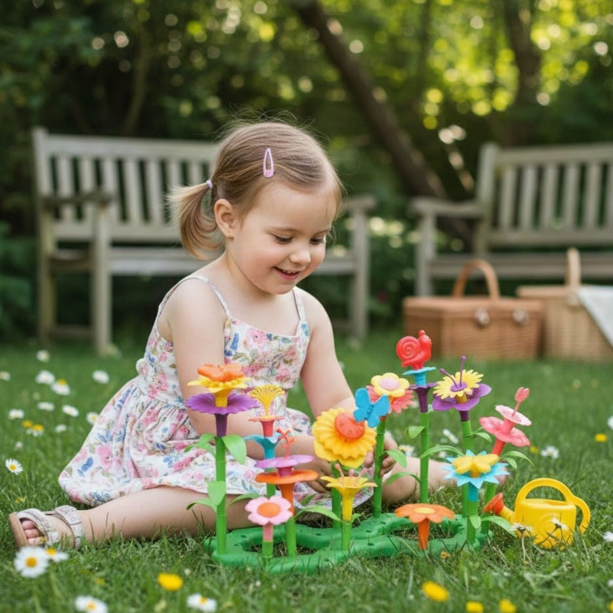 Jeux de construction de fleurs