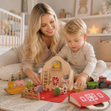 Jouet Ferme Bois Feutre Montessori – Voyage – 3 Ans
