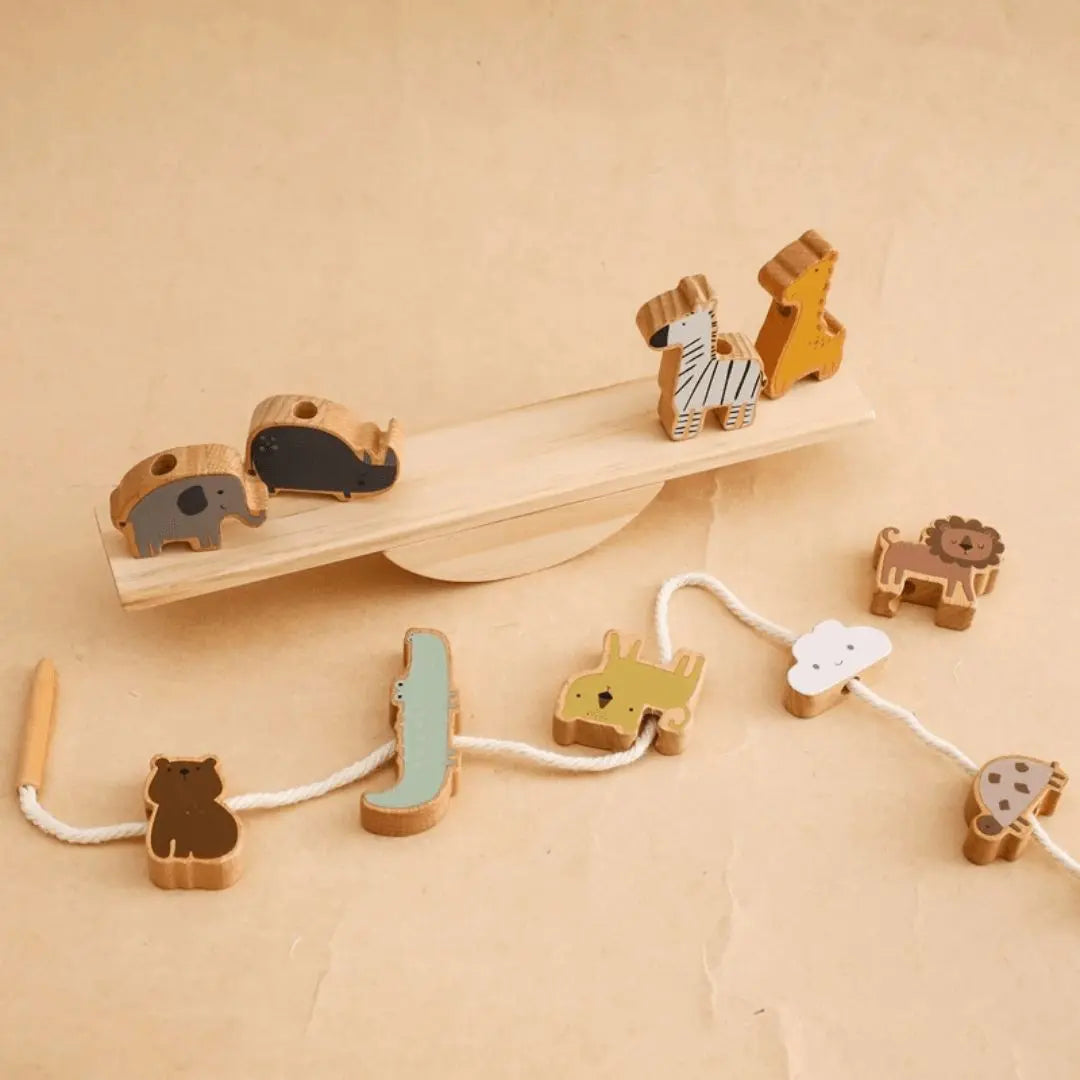 Jouet en Bois Bébé Équilibre Animaux – BalanceZoo