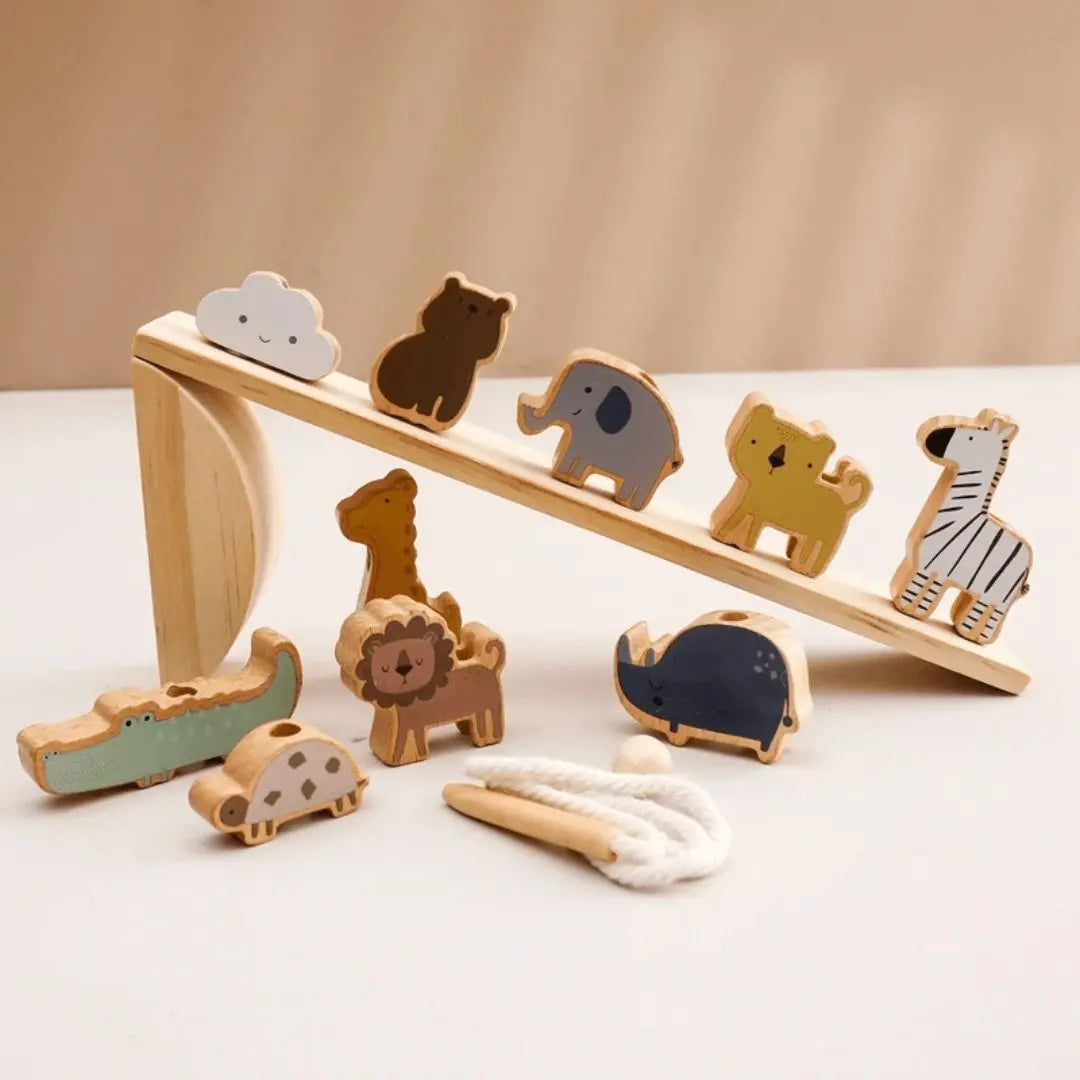 Jouet en Bois Bébé Équilibre Animaux – BalanceZoo