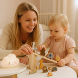 Jouet en Bois Bébé Équilibre Animaux – BalanceZoo