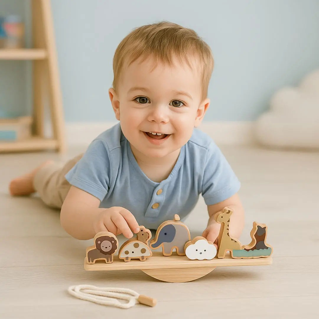 Jouet en Bois Bébé Équilibre Animaux – BalanceZoo
